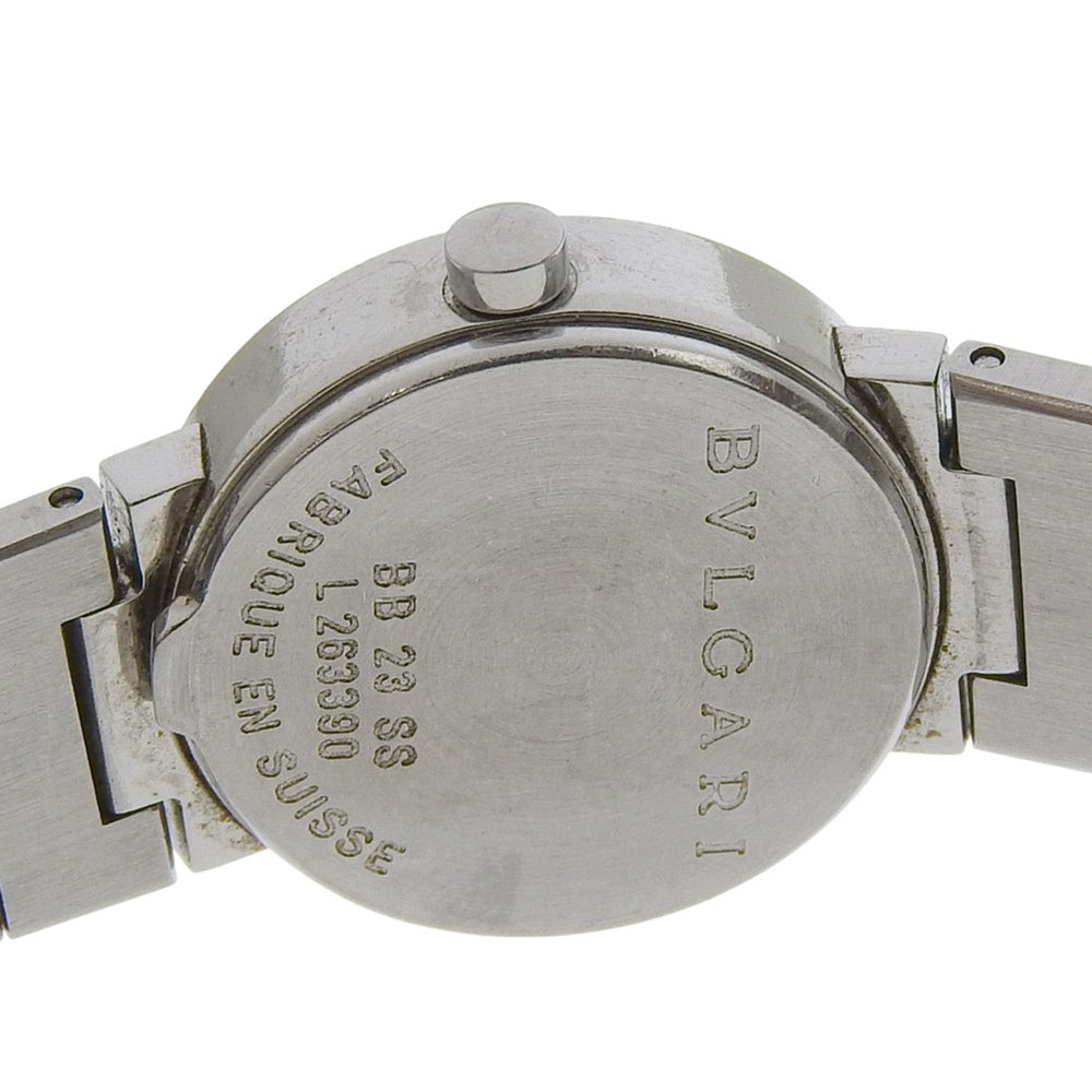 BVLGARI Wristwatch BB23SS Stainless Steel Quartz Analog Display Black Dial Women's — Good