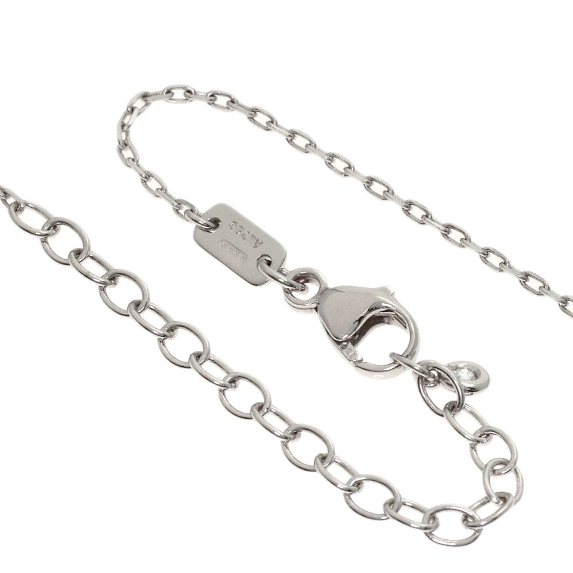Gucci Double G Necklace 18K White Gold Women's GUCCI — Like New