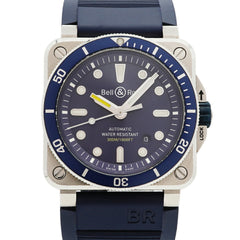 Bell & Ross BR03-92 Diver Blue BR0392-D-BU-ST SRB Dial Men's Watch — Good