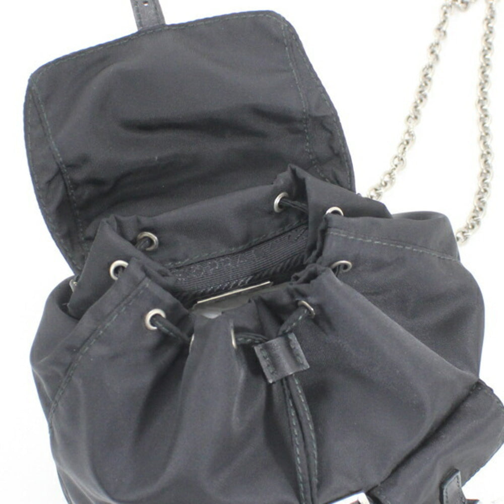 Prada PRADA Shoulder Bag Mini Backpack Nylon Black 1BH029 Women's NERO KM2805 — Like New