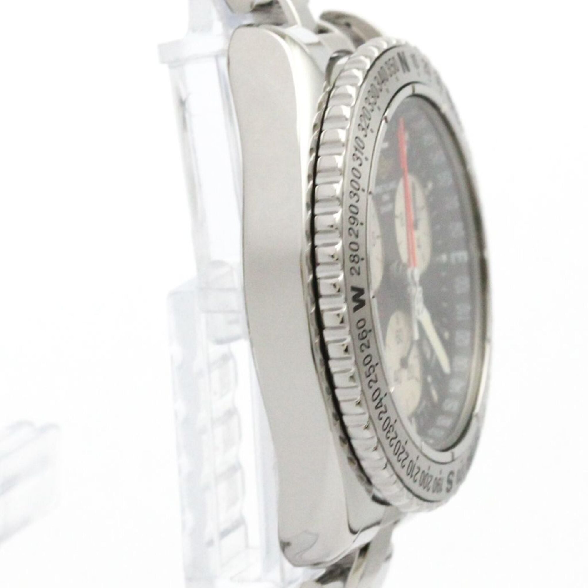 BREITLING Chrono Shark Yacht Steel Quartz Mens Watch A53606 Polished — Very Good