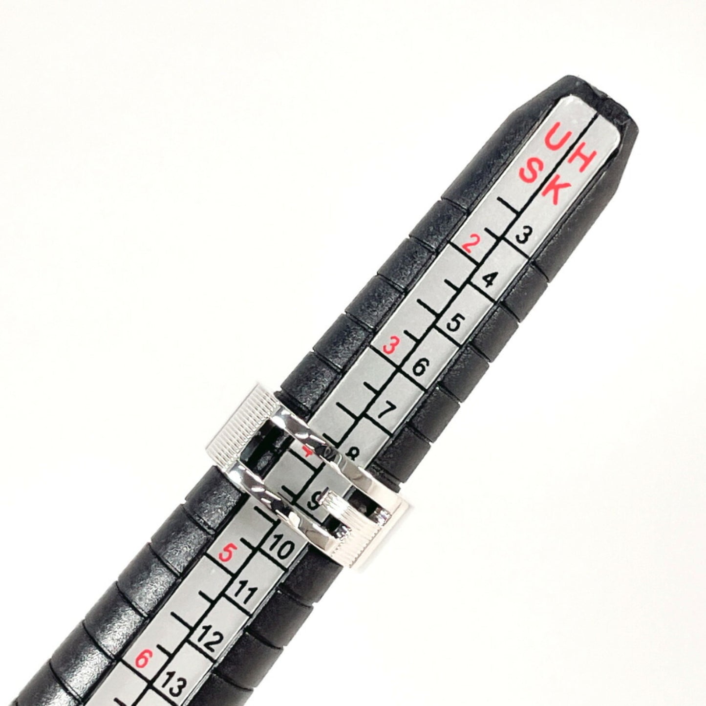 GUCCI Branded Cutout G Ring, 925 Sterling Silver, 7.5mm, Women's