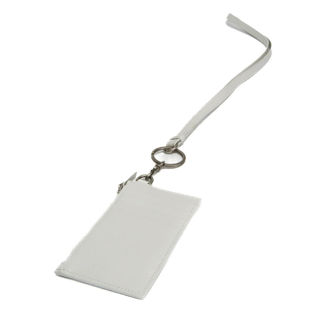 Balenciaga Coin Card Holder 594548 Men,Women Leather Coin Purse/coin Case White