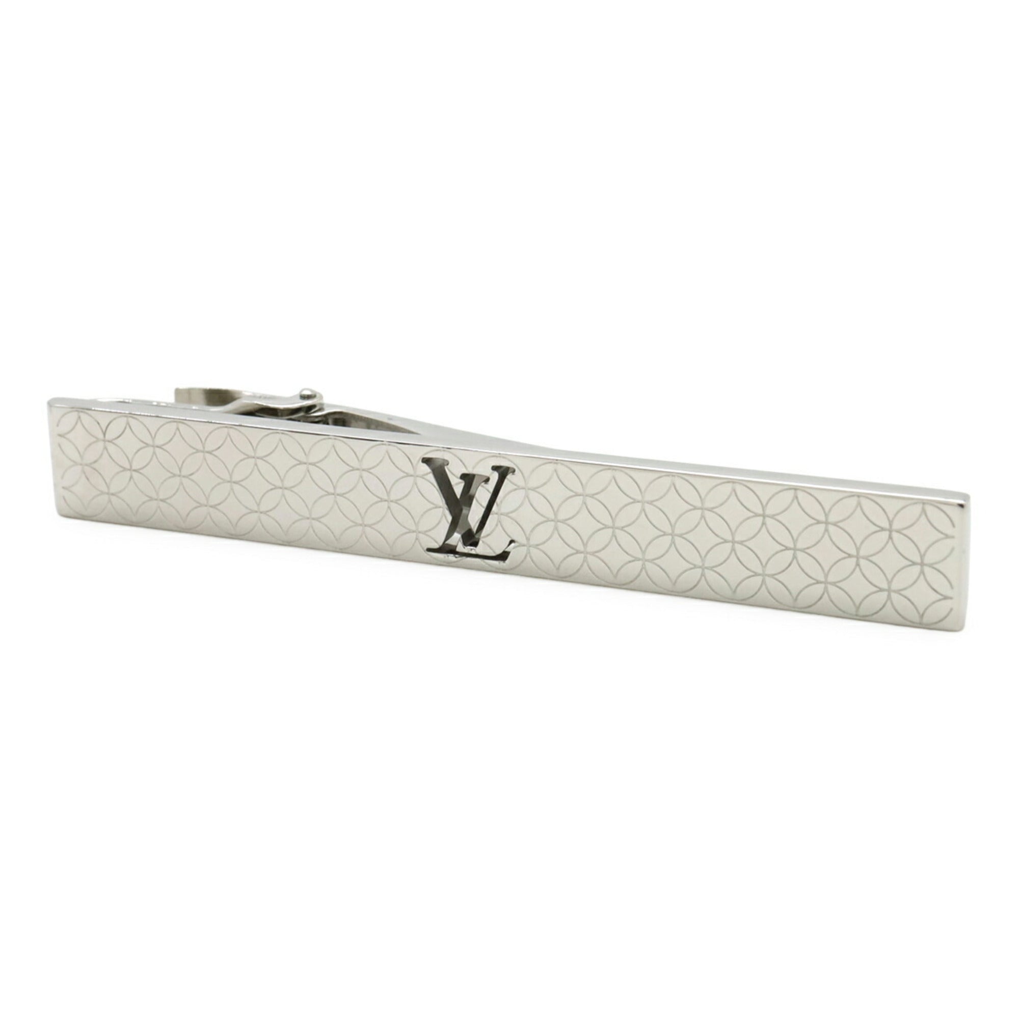 LOUIS VUITTON Louis Vuitton Pins Cravat Champs-Élysées Tie Pin Bar Clip Silver M65042 — Like New