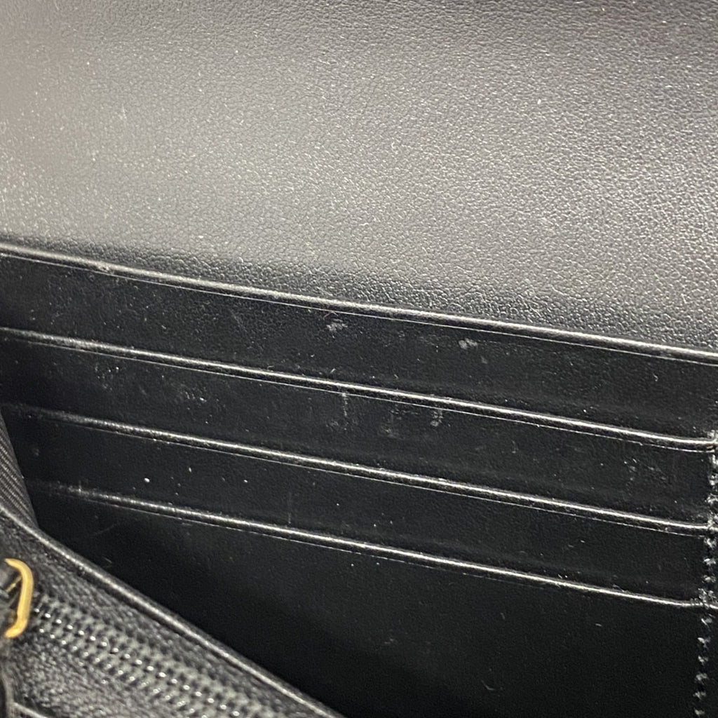 Gucci GG Marmont Long Wallet 443436 Leather Black Women's