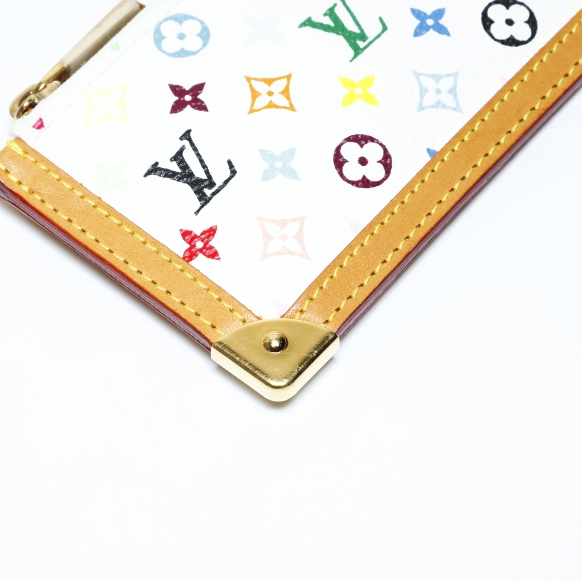 Louis Vuitton 2004 Multicolor Pochette Cle Wallet/Coin Case,