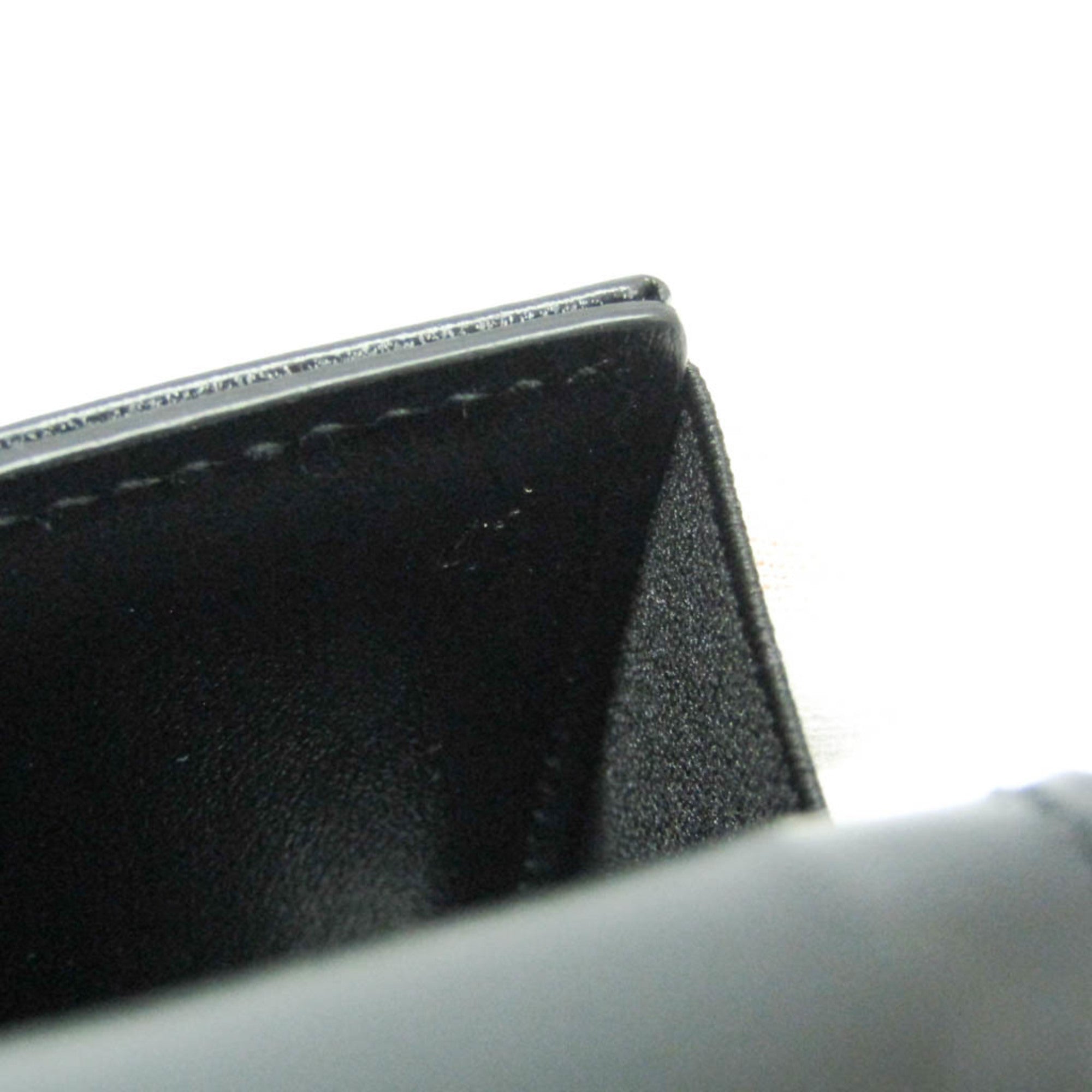 Prada Triangle Logo Phone Pouch Men,Women Leather Pouch Black — Like New