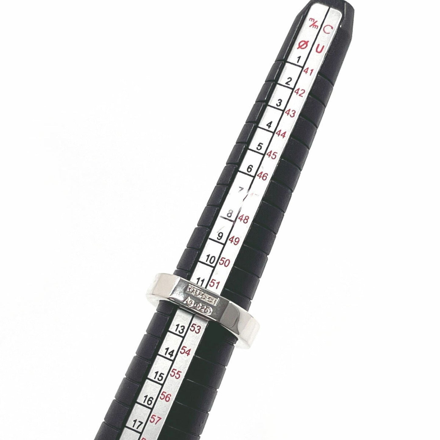 GUCCI Gucci Ring, Silver 925, Size 12, Unisex