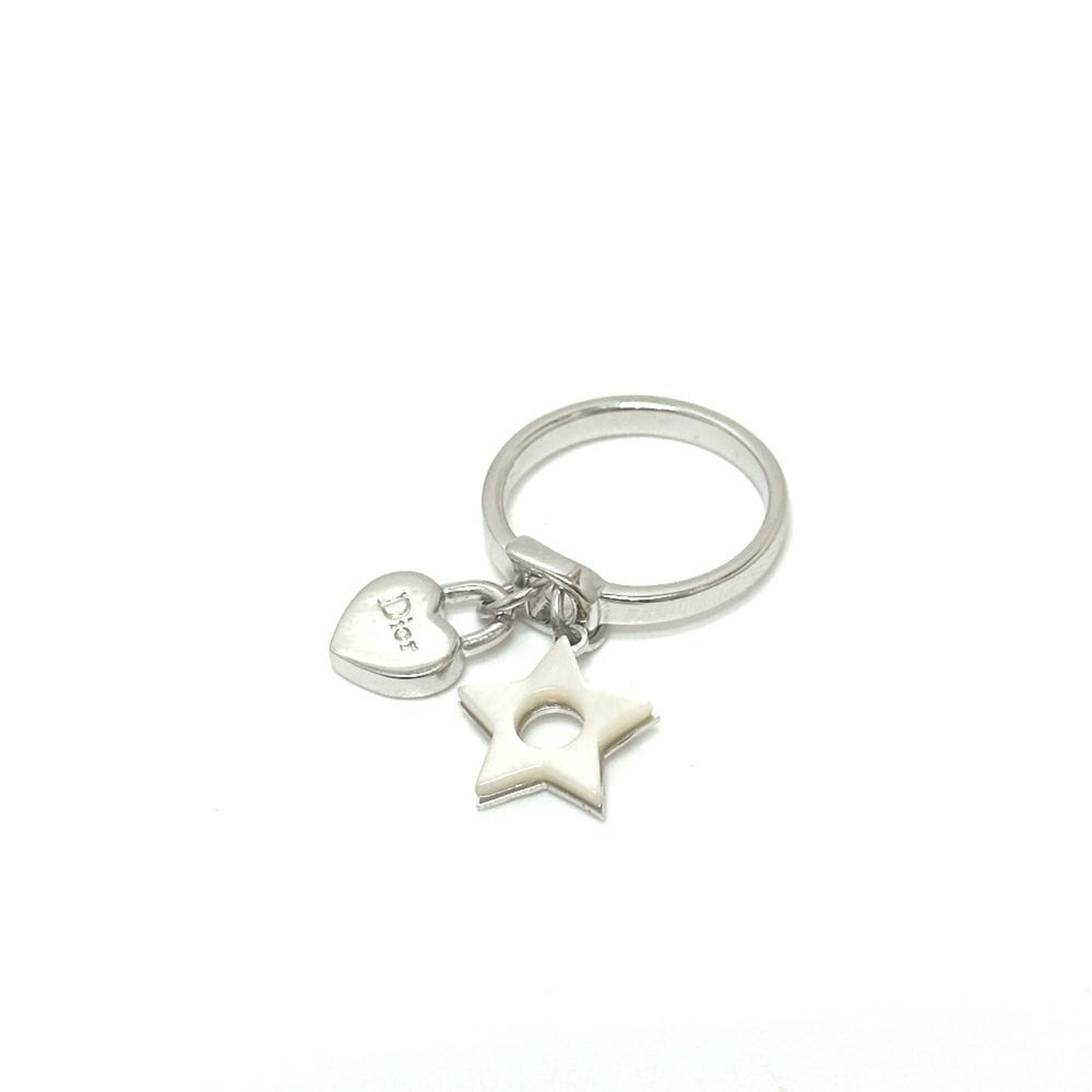 Christian Dior Star Heart Ring, Women's, Silver, Size 10, Like New — Like New