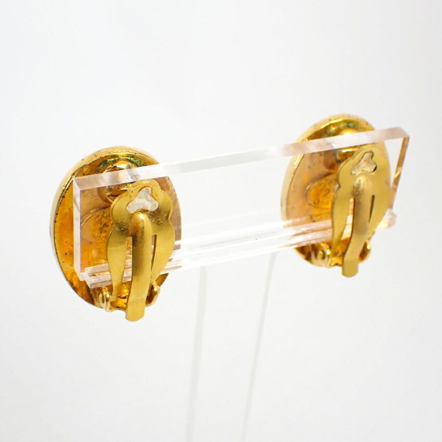 CHANEL Gold Coco Mark Earrings