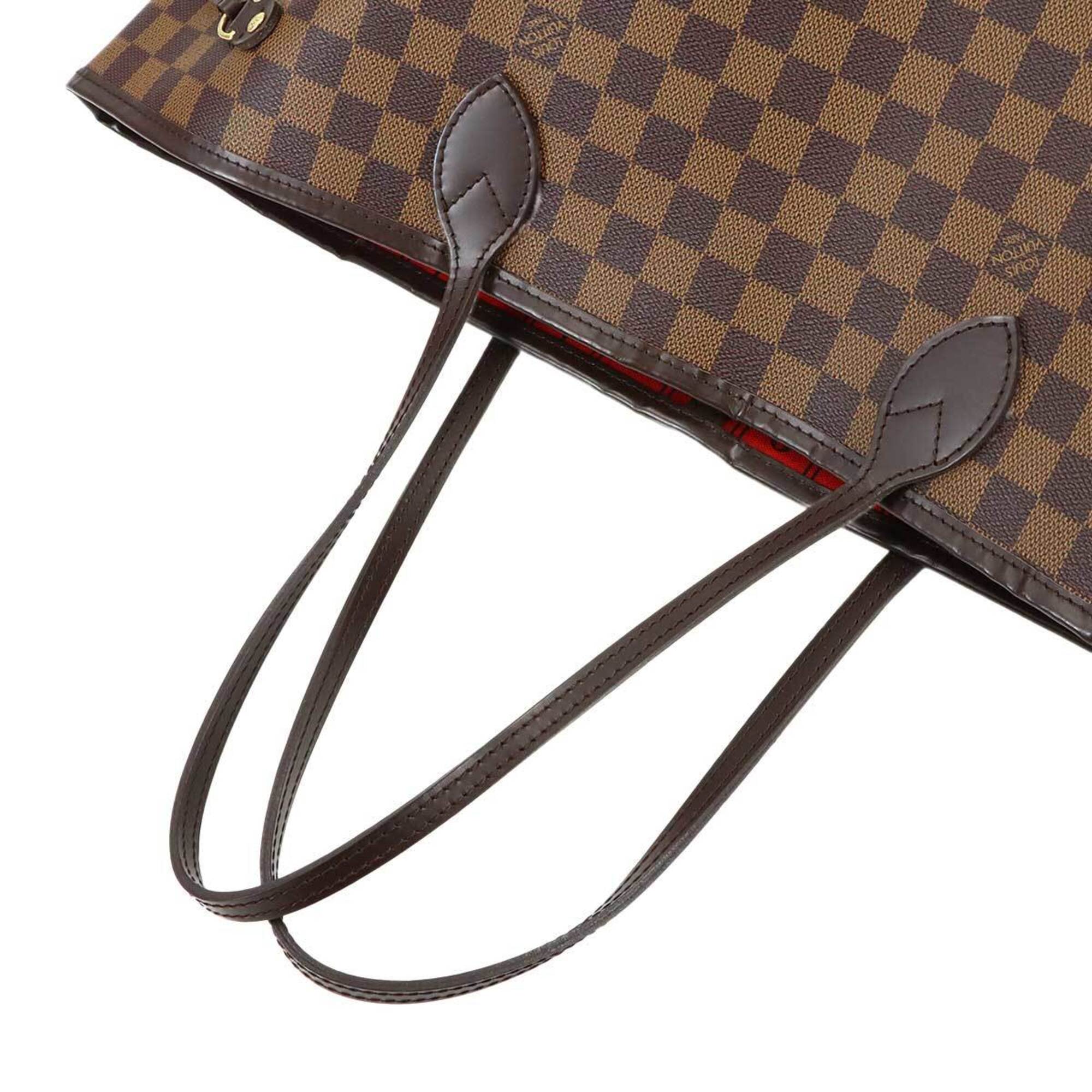 Louis Vuitton Damier Neverfull GM Tote Handbag, Ebene Cerise, N51106, Gold Hardware — Like New