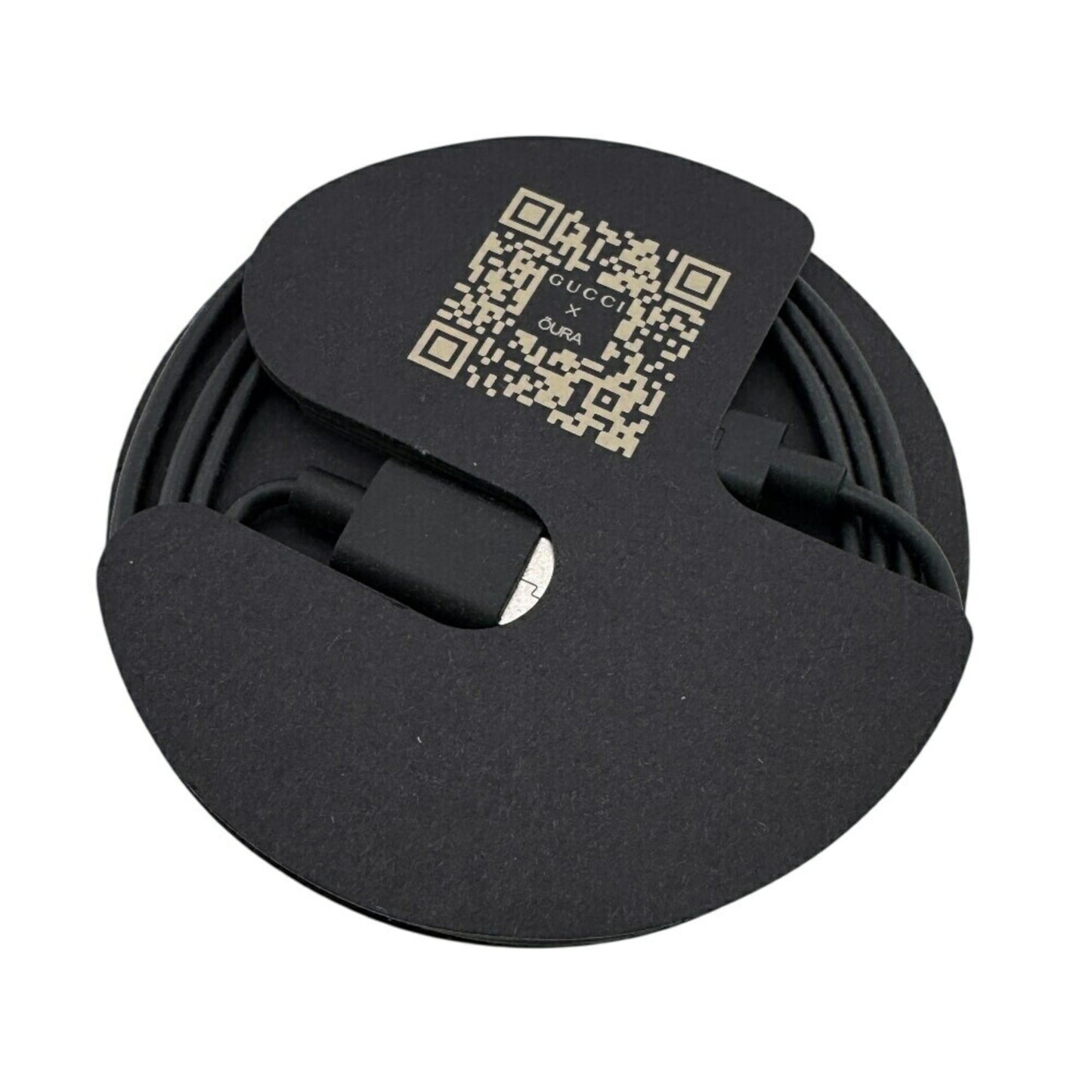 GUCCI Aura Ring, a Gucci x collaboration ring, smart ring with an Interlocking G design, black, unisex.