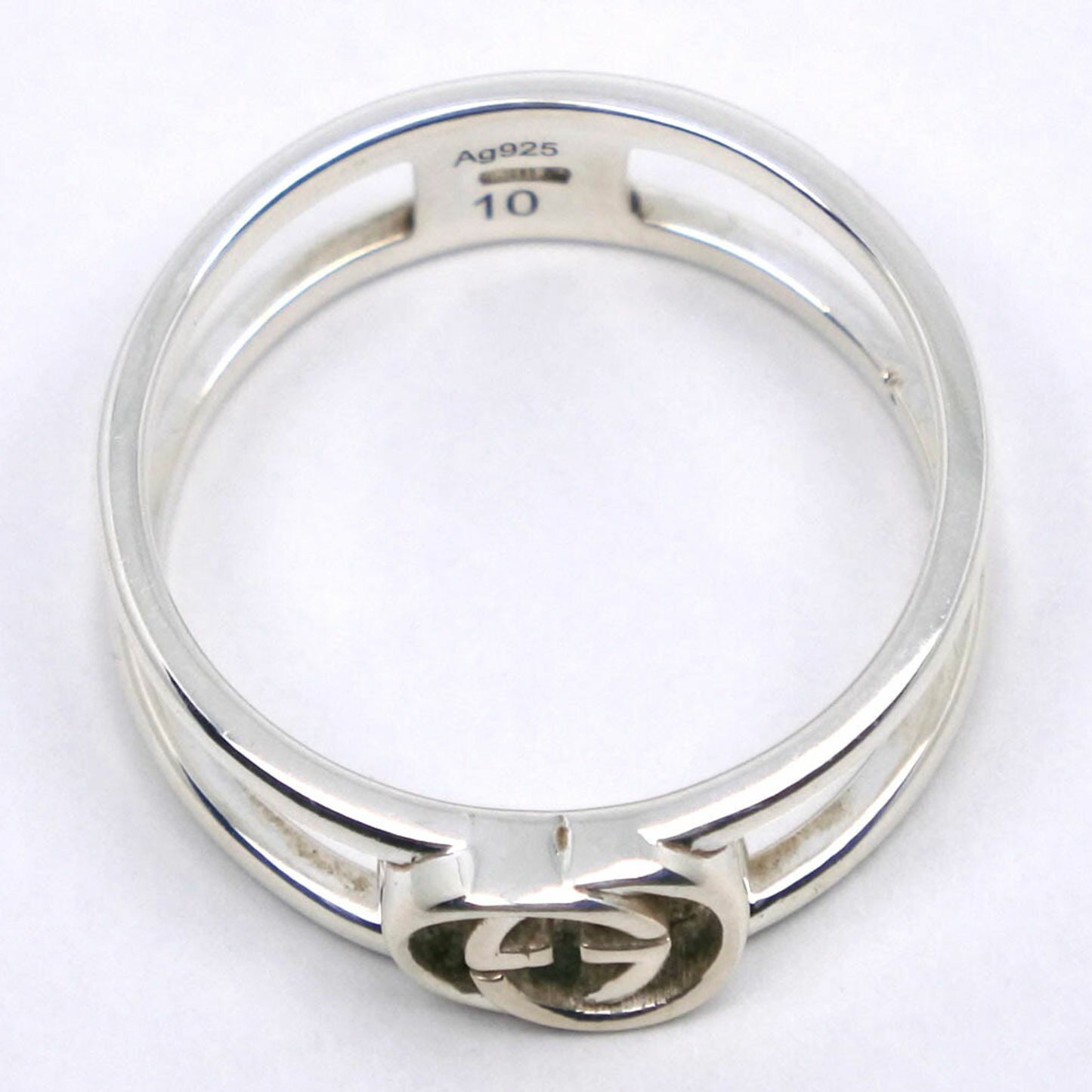 Gucci G Ring, size 10, ring, 925 silver, approx. 2.0g, logo for women