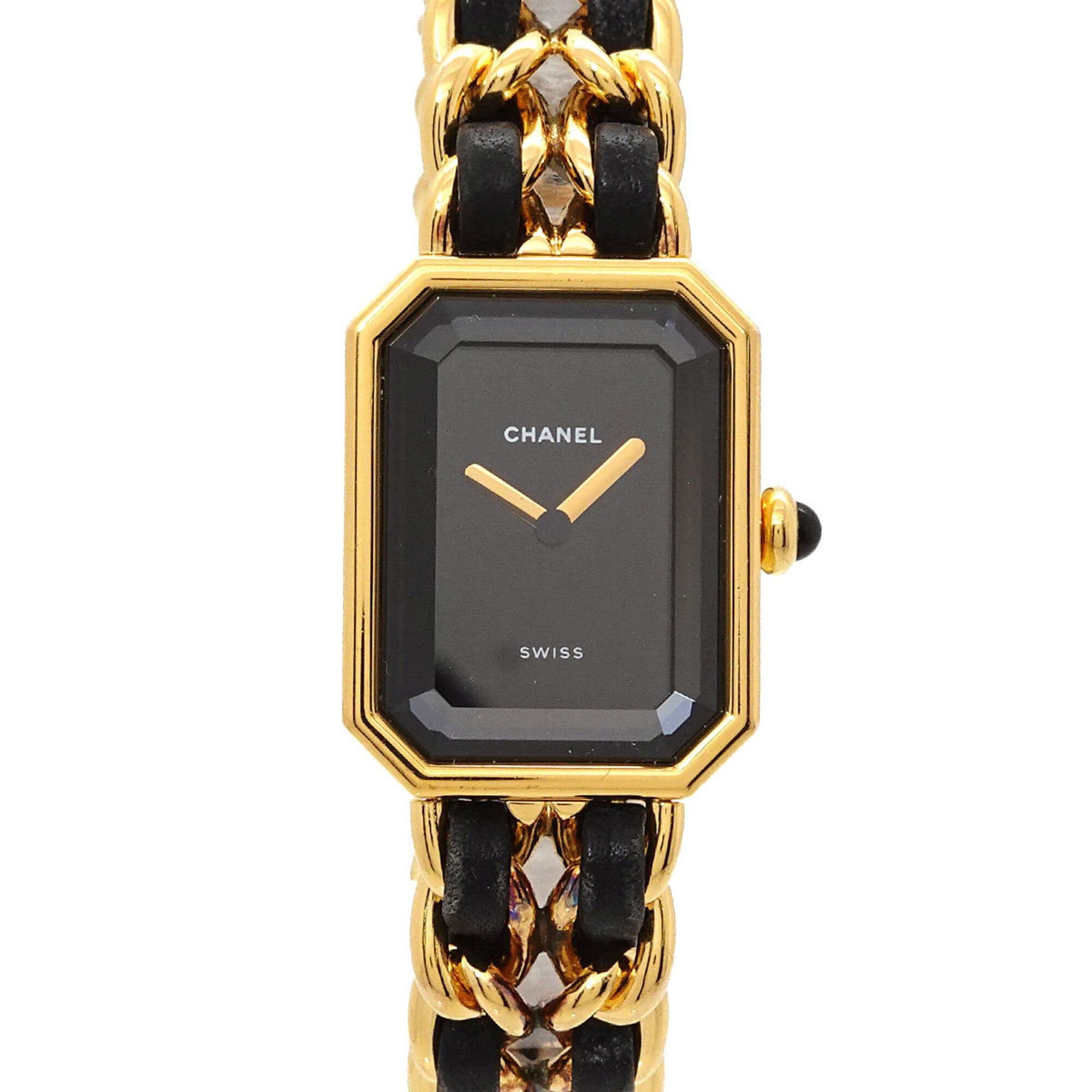 Chanel Premiere H0001 Women's Watch, Size M, Black & Gold, Quartz Movement — Very Good