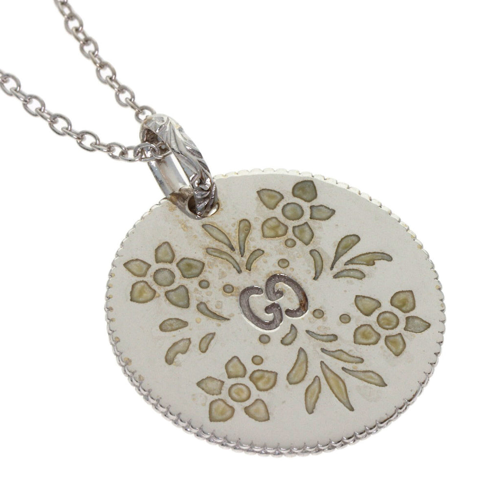 Gucci Icon Bloom Circle Necklace 18K White Gold Women's GUCCI — Like New