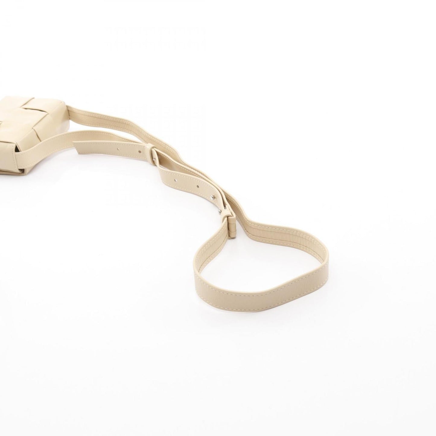 Bottega Veneta Candy Cassette Mini Shoulder Bag, Leather, Beige, for Men and Women, 667048