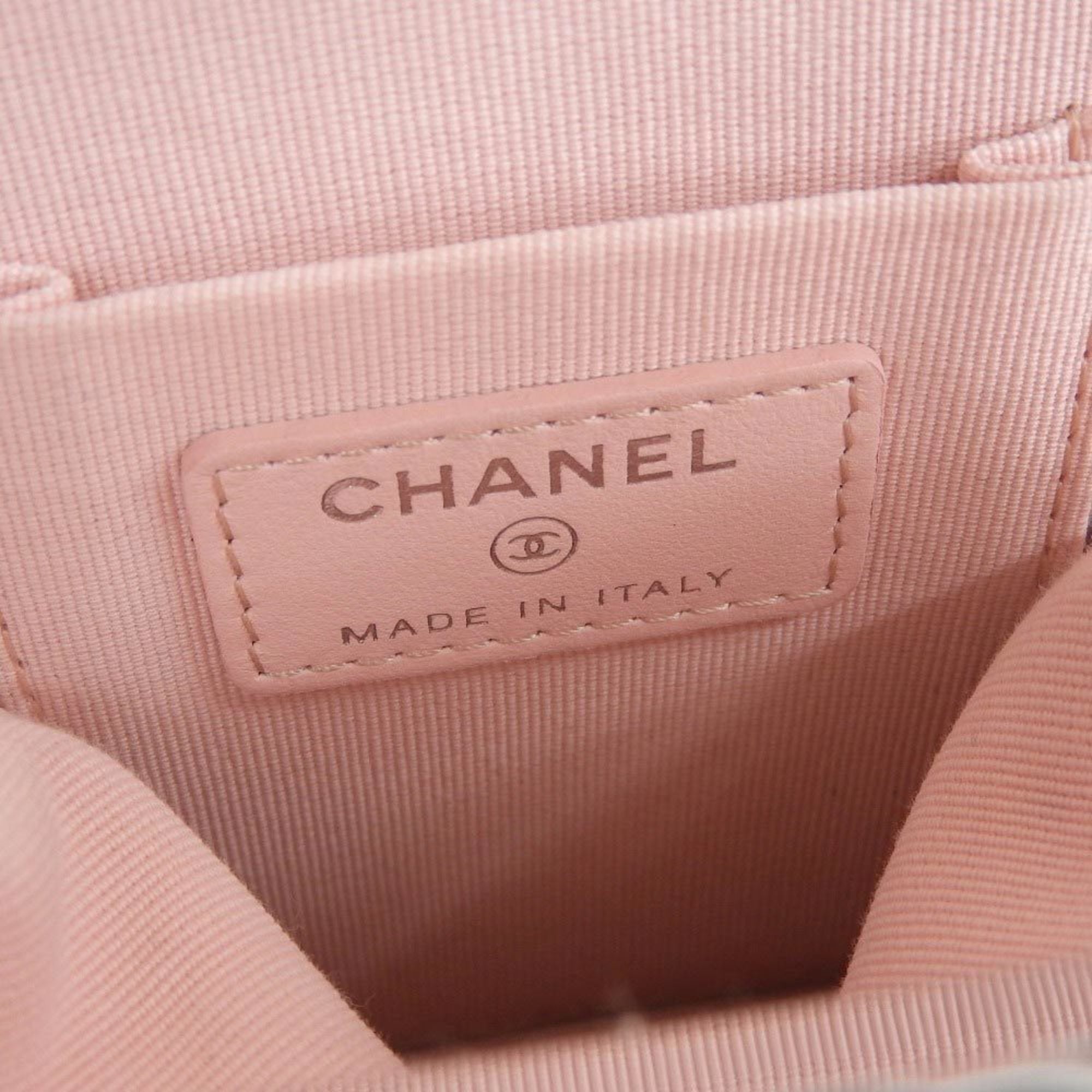 Chanel CHANEL here mark clutch shoulder bag with white seal 3 AP2496 — Like New