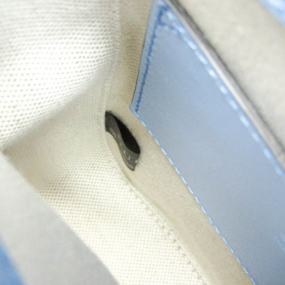 Gucci Bamboo 702106 Women's Leather Backpack,Handbag,Shoulder Bag Blue — Like New