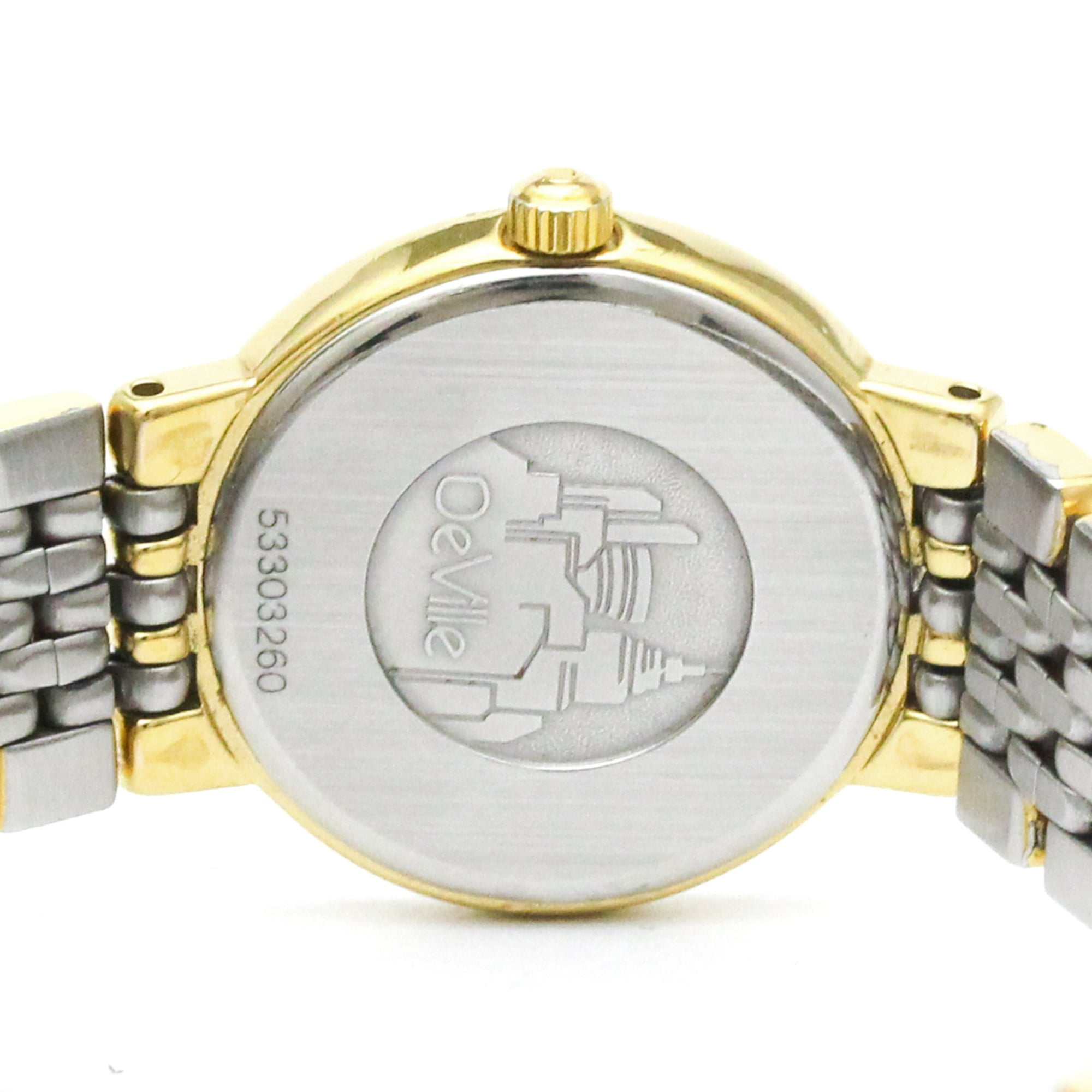 OMEGA De Ville Quartz Gold Plated Quartz Ladies Watch 795.0897 — Good