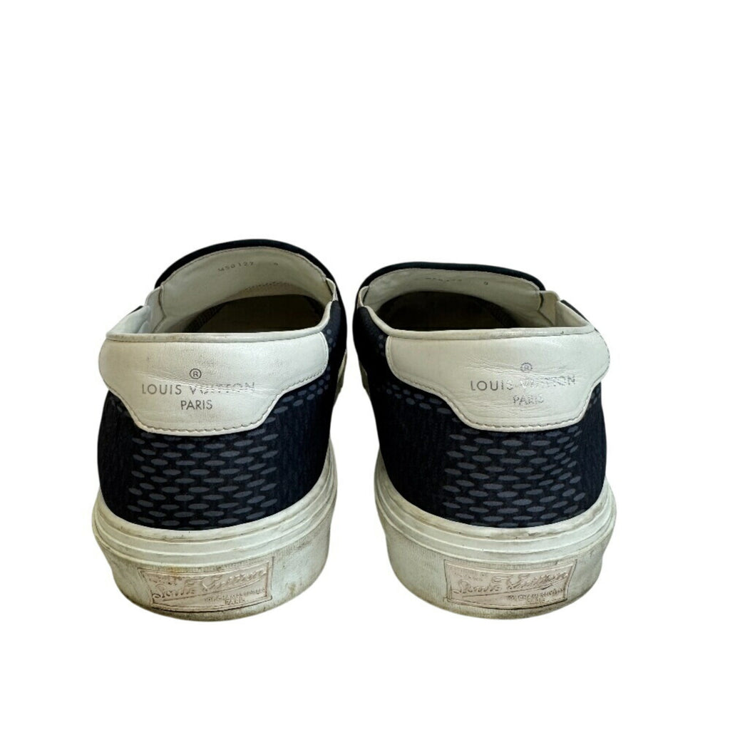 LOUIS VUITTON Louis Vuitton America's Cup 2017 Latitude Sneakers, Navy, Men's, Size 27.5