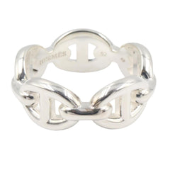 Hermes Chaine d'Ancre Enchainée Ring PM - Ring, Jewelry, Sterling Silver 925, Women's, Tone — New - Store Return