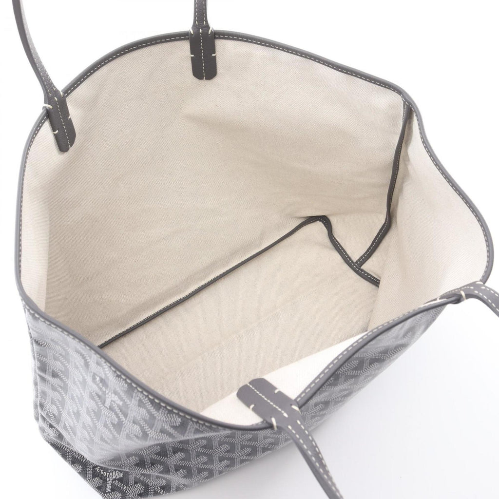 Goyard Saint Louis PM Tote Bag, Coated Canvas and Leather, Women's, Gray White