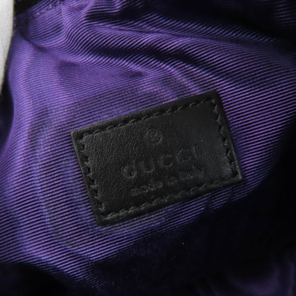 GUCCI 72604 GG Marmont Makeup Pouch, Small Item Black and Purple, Box Dust Bag Included, Made in Italy, Women's — Like New