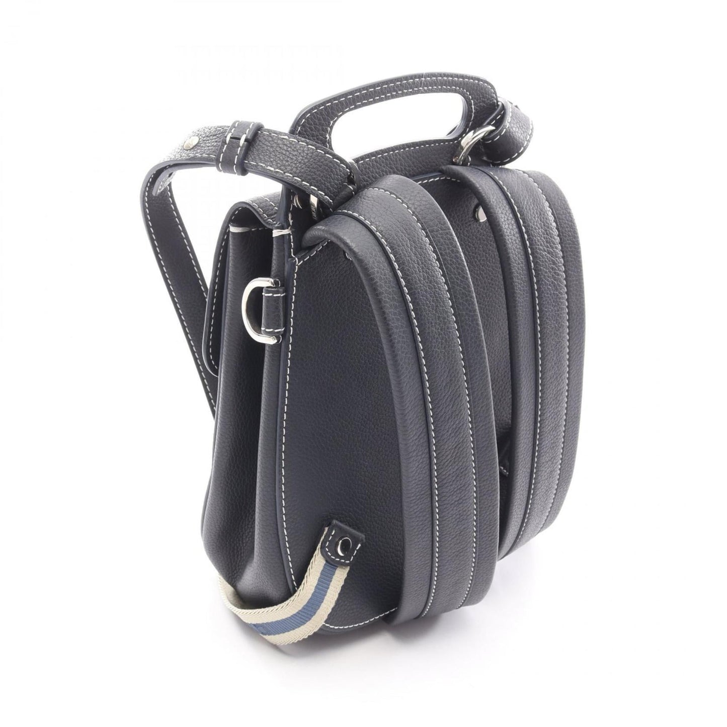 Christian Dior Dior Gallop Rucksack, Leather, Men's, Navy, 23-BO-1128