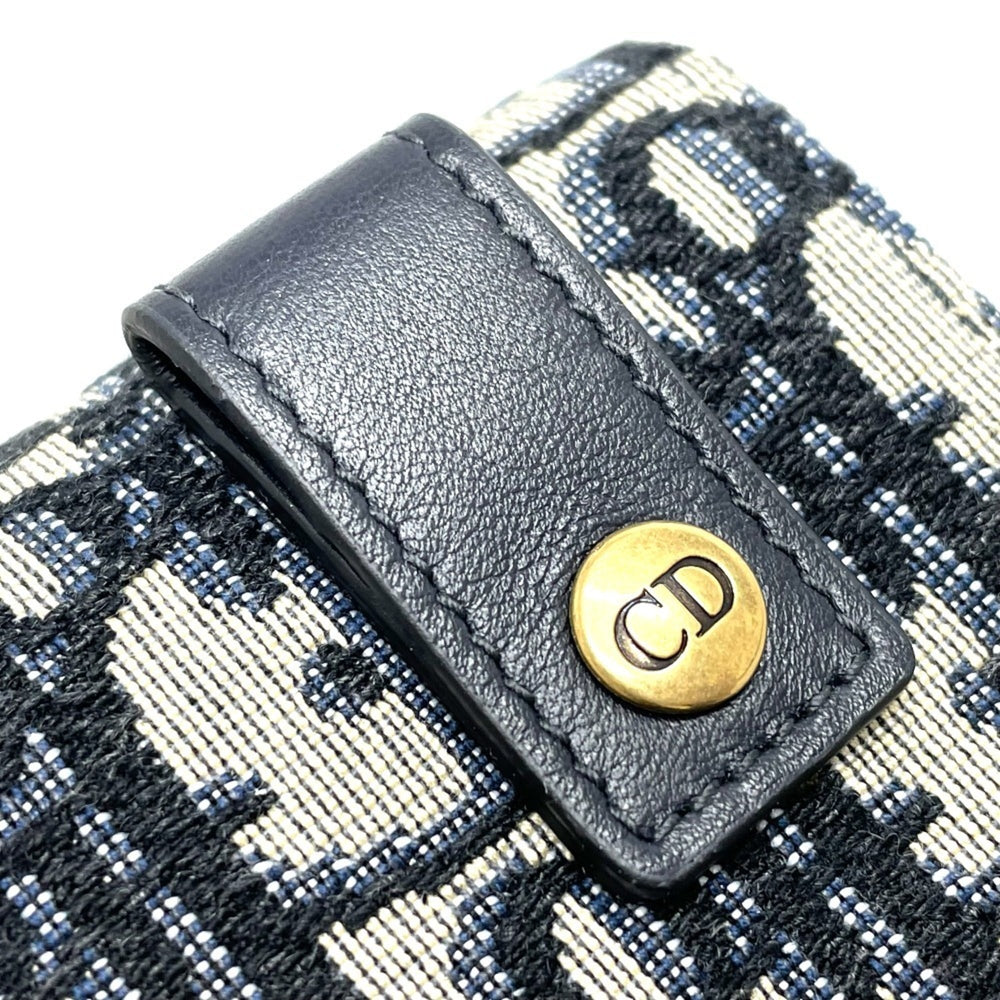 Christian Dior Dior S5619CTZQ_M928 Oblique Trotter Saddle Belt Pouch Bag Waist Body Leather Canvas Men's Navy — Like New