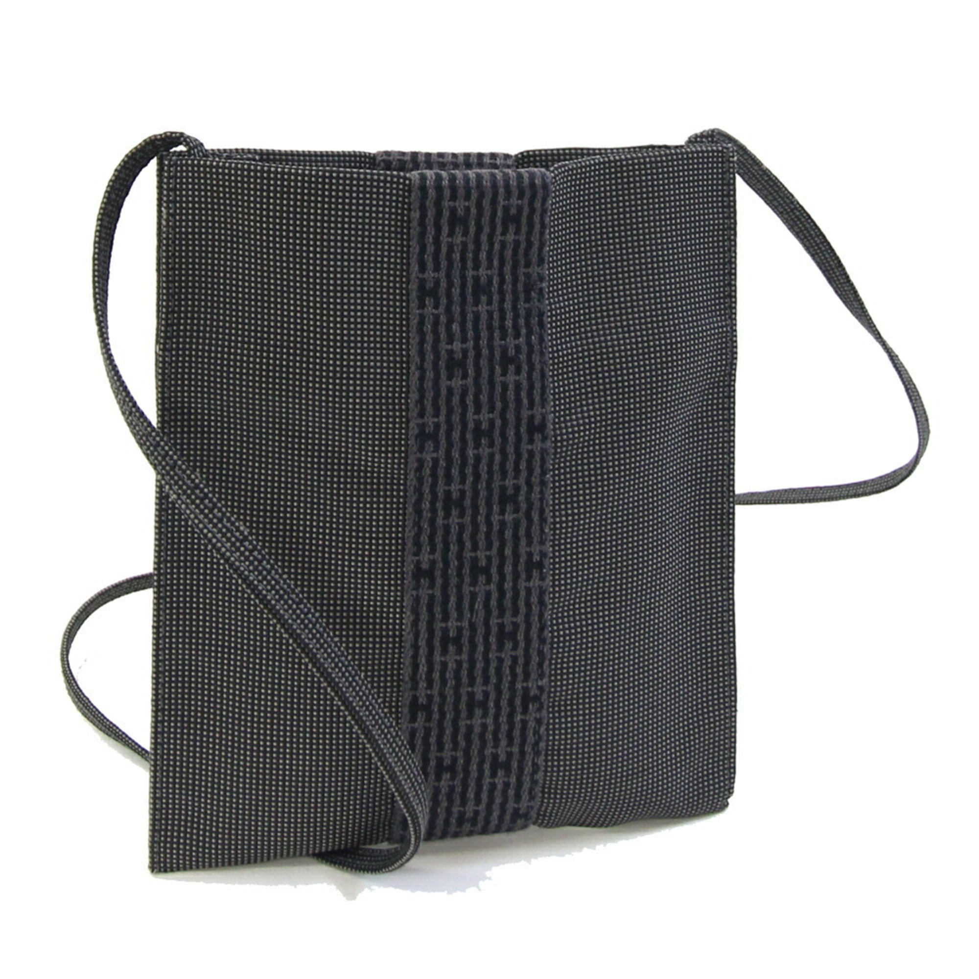 Hermes Air Line Pochette Shoulder Bag, Gray Canvas Crossbody Bag for Women, HERMES