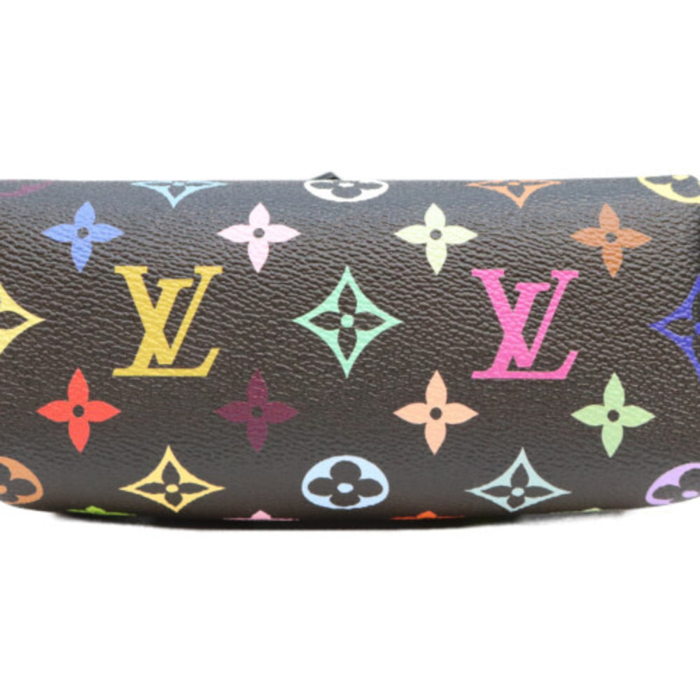 LOUIS VUITTON x Takashi Murakami M13406 Multicolor Noir Nano Speedy Boston Bag Black Silver Hardware Women's — Like New