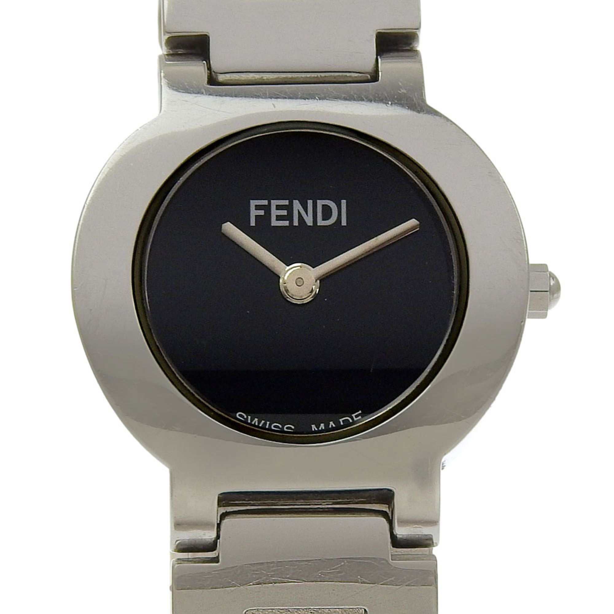 Fendi Olologi Women's Watch, 3050L Stainless Steel, Quartz, Analog, Black Dial — Good