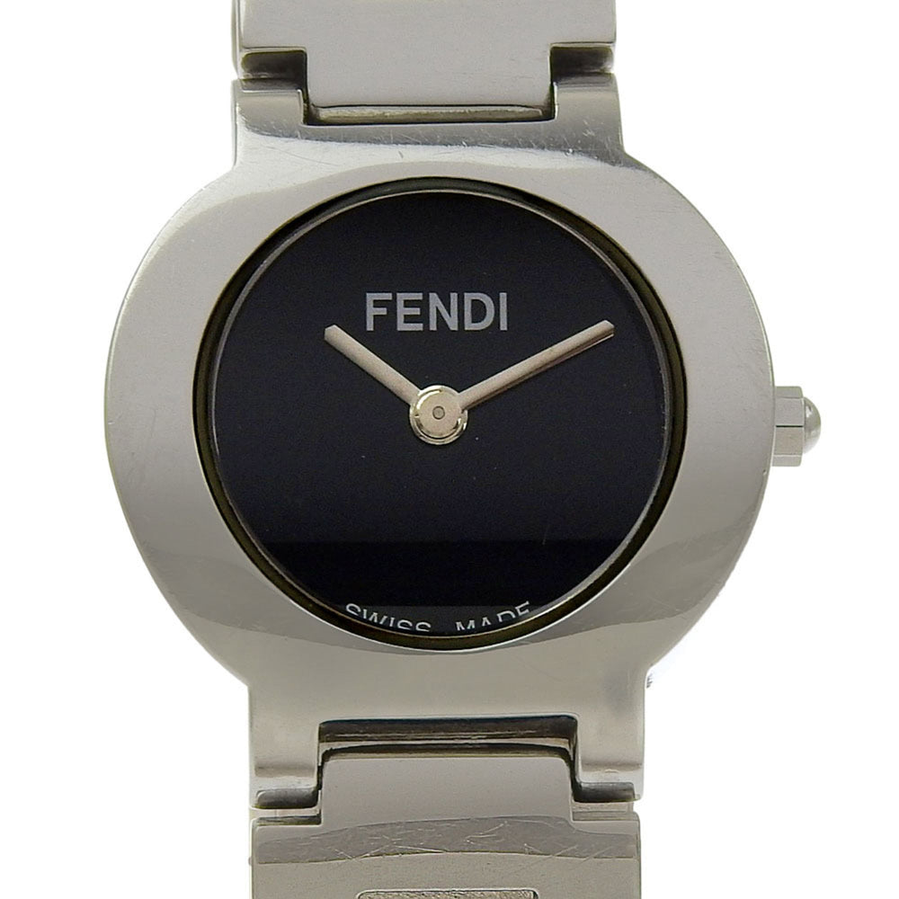 Fendi Olologi Women's Watch, 3050L Stainless Steel, Quartz, Analog, Black Dial — Good