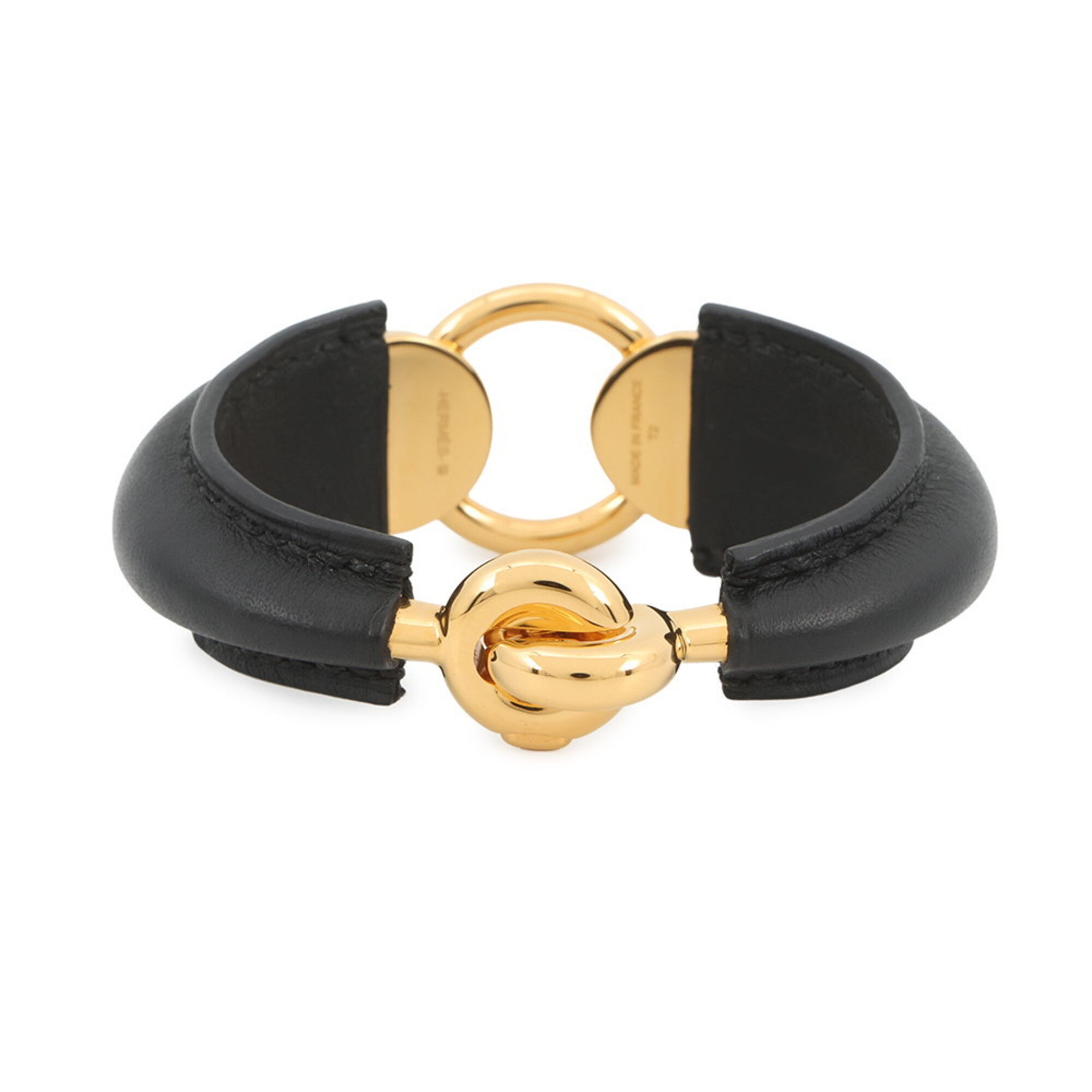 Hermes Bracelet Epure Eskettle Black Swift W Stamp Bangle HERMES BRACELET — Like New