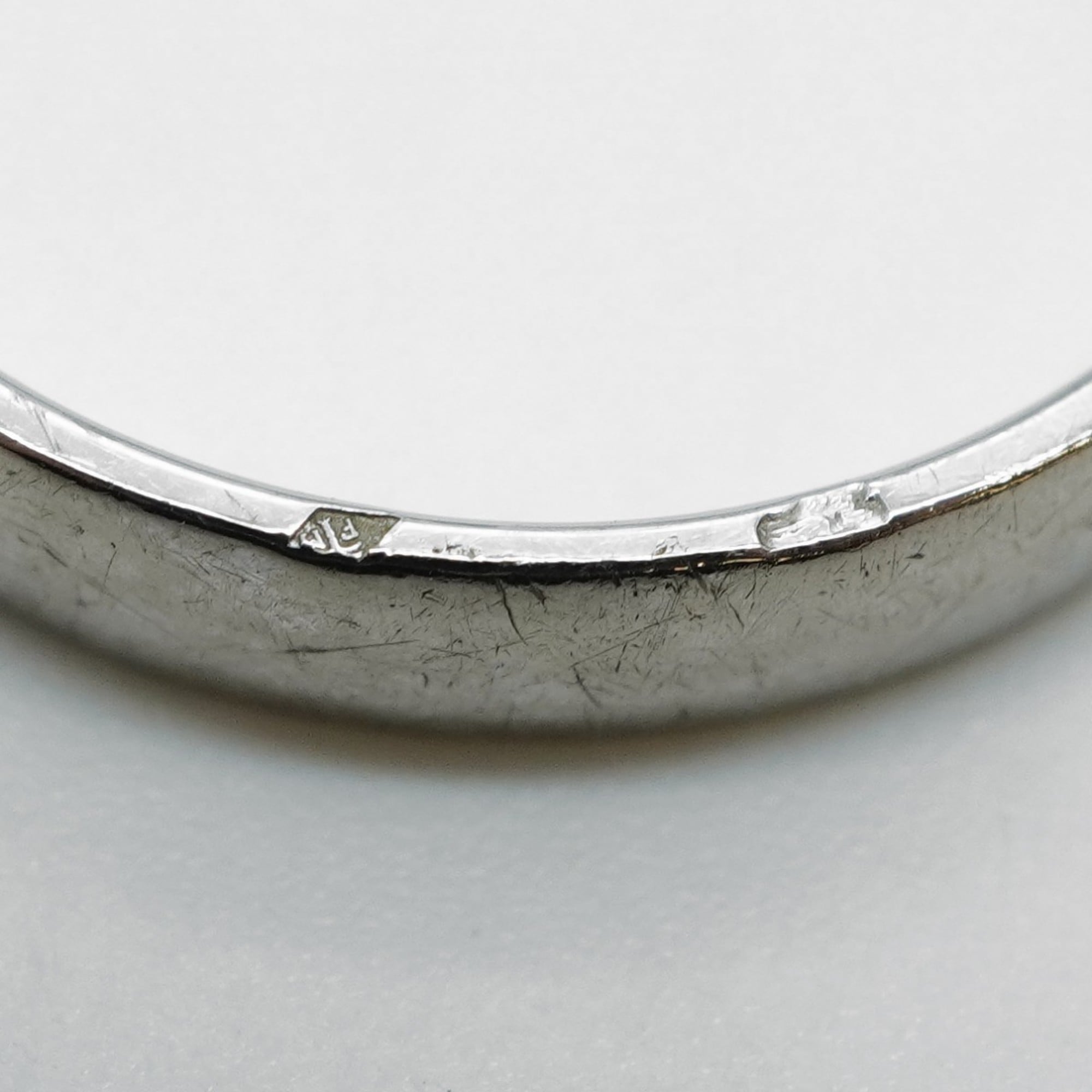 Hermes Hermès Ever Hercules Ring, 18K White Gold with Diamonds, #62, Men's