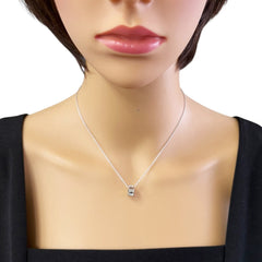Louis Vuitton Pendant Empreinte Necklace, 18K White Gold, Women's, LOUIS VUITTON — Like New