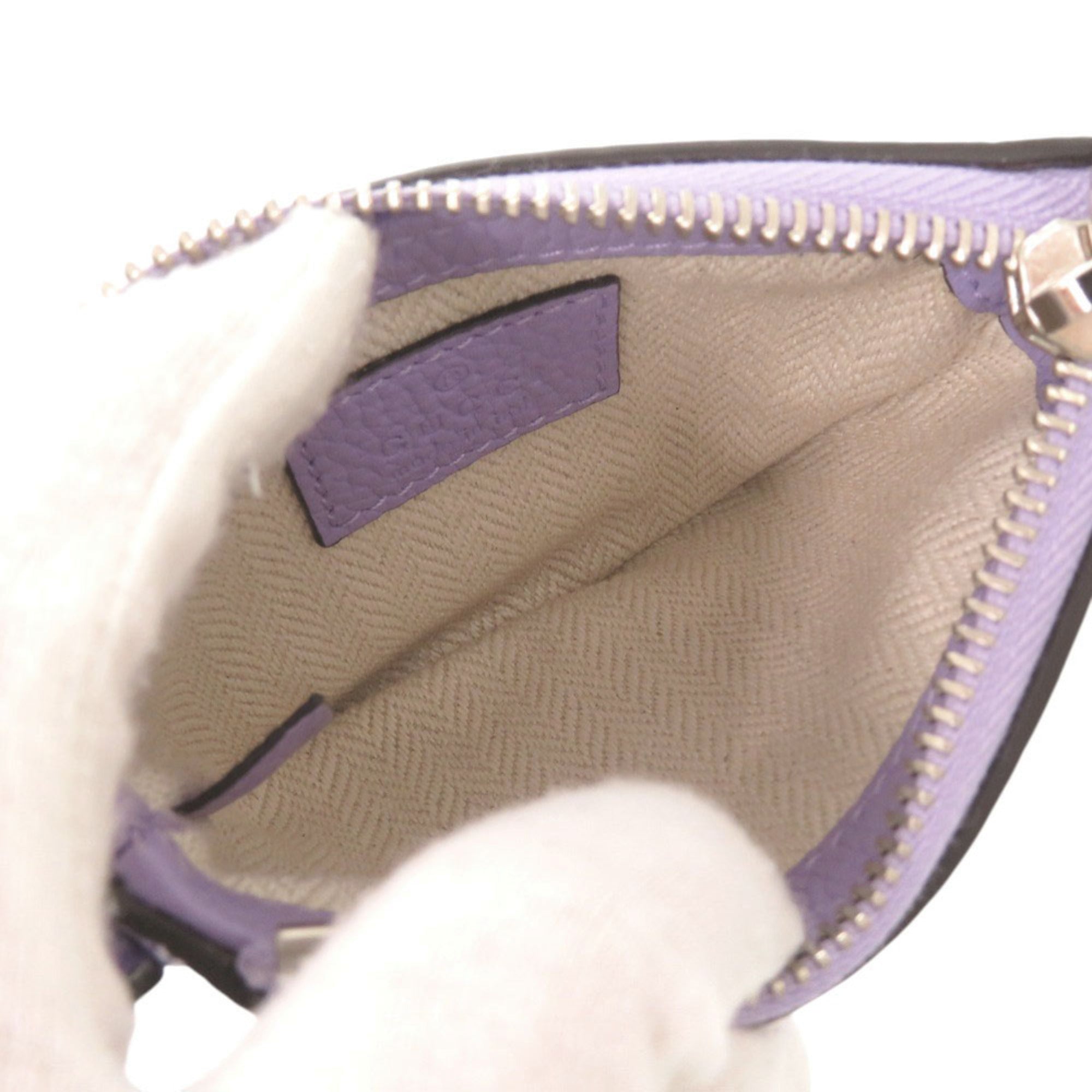 Unused Gucci logo 821831 leather purple micro mini shoulder bag 1478GUCCI — New - Store Return