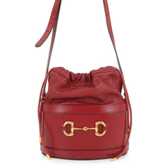Gucci Shoulder Bag 1955 Horsebit Leather 602118 GUCCI Bucket Handbag Women's — Like New