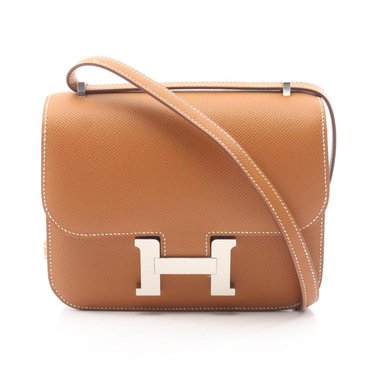 Hermes Constance 3 Mini Shoulder Bag/Handbag, Leather, Calfskin (Cowhide), Veau Epsom, Women's, Brown, 083905CK — New - Store Return