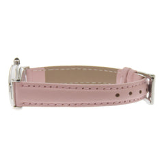 FENDI Watch 320L Stainless Steel x Embossed Leather Quartz Analog Display White Shell Dial Women's — Good