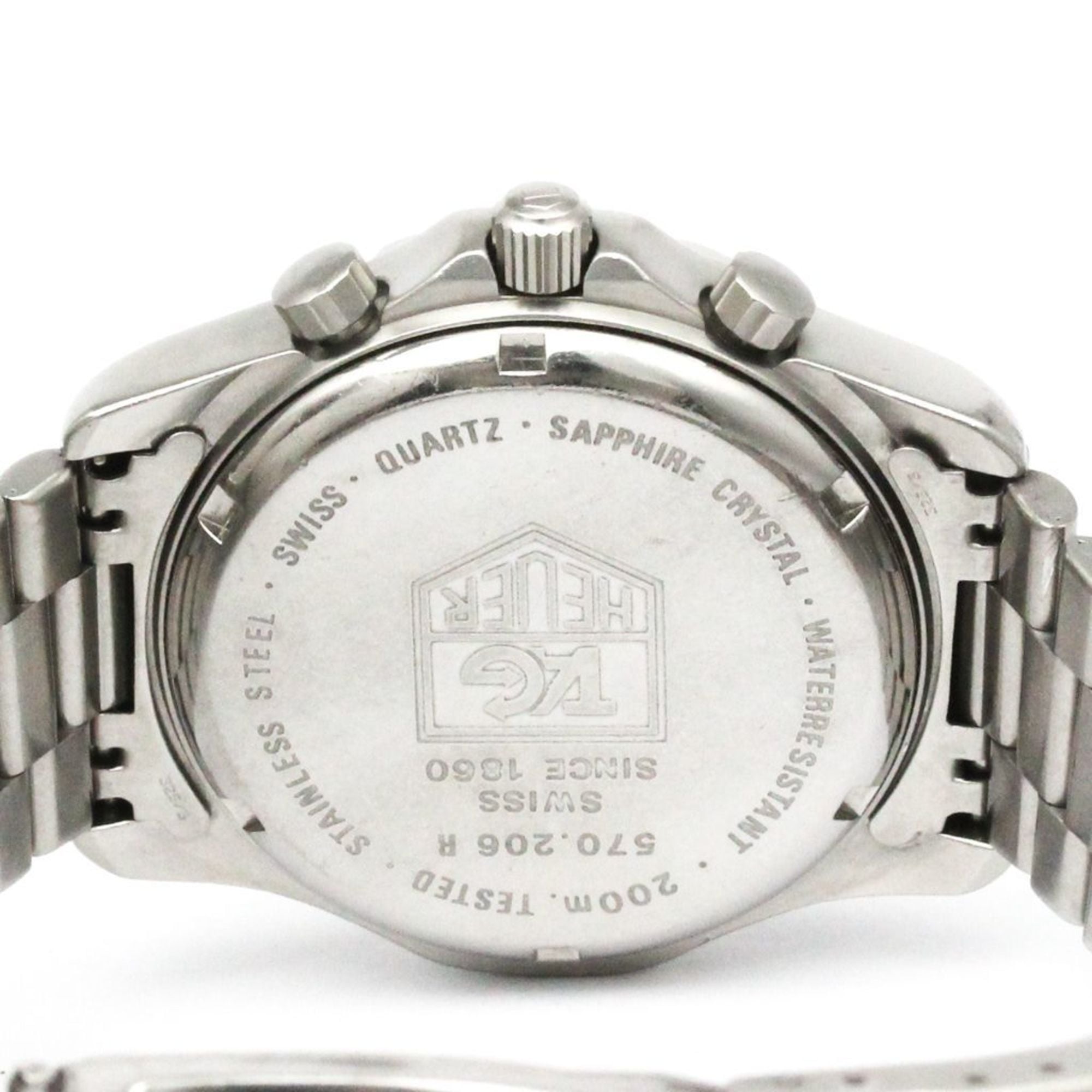 TAG HEUER Professional Chronograph Steel Quartz Mens Watch 570.206 — Good