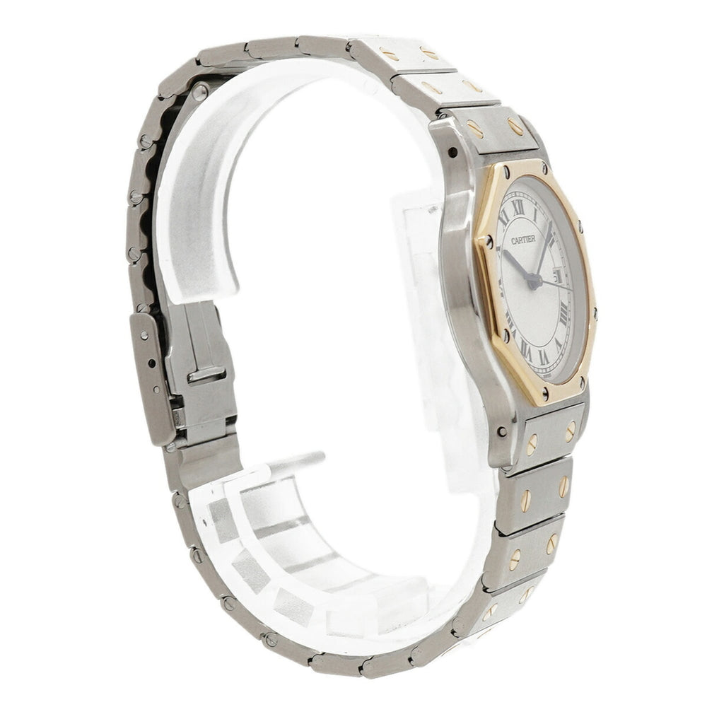 Cartier Santos Octagon LM W2001583 Ivory Dial Watch (Men's & Women's) — Very Good
