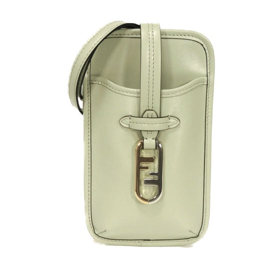 Fendi Orlock Phone Case, Crossbody, Coin Card Light Green, FF, 7AS131 AHM0 F1LGU, for Men and Women