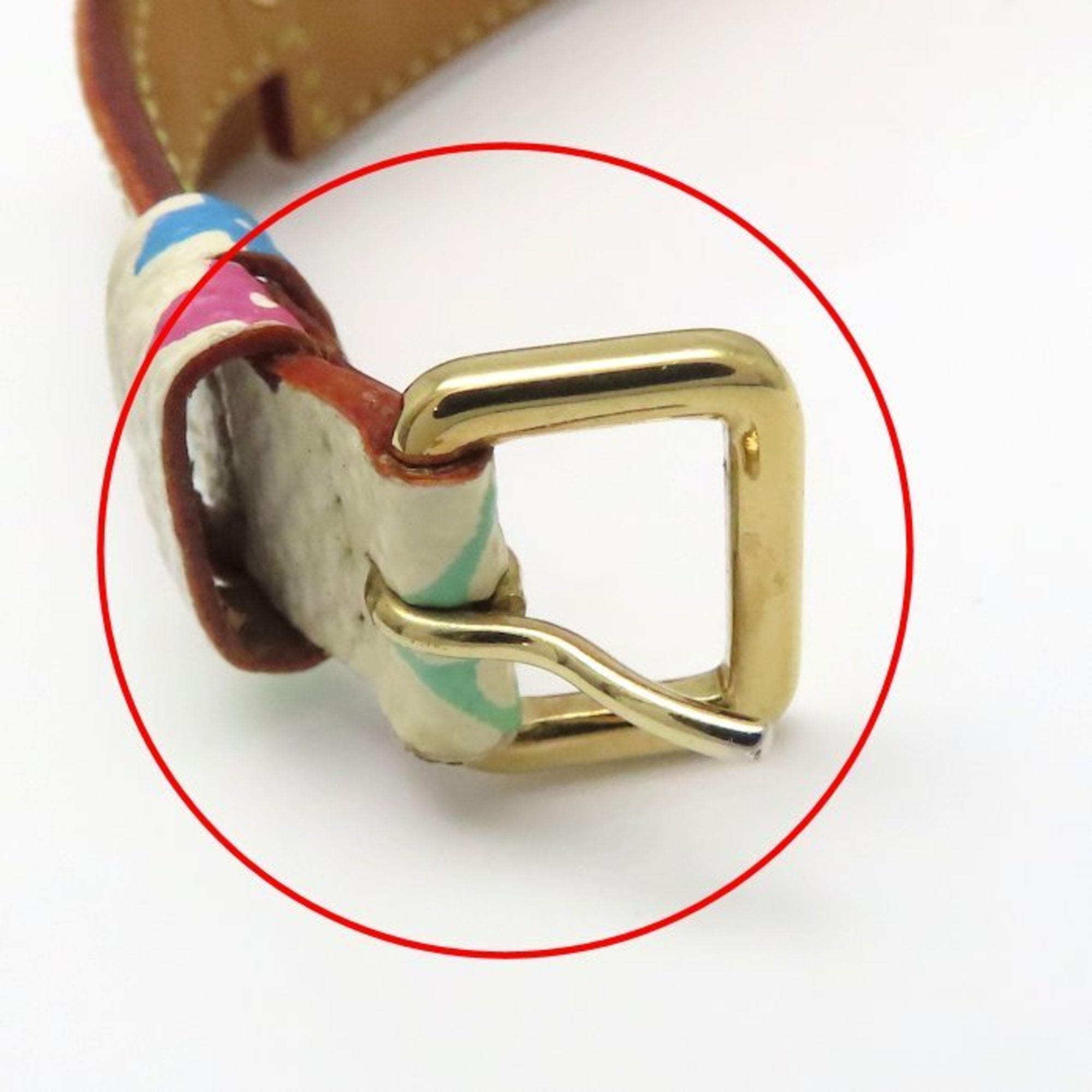 LOUIS VUITTON Louis Vuitton Porte Address Bracelet in Monogram Multicolore Bron, Women's, M92594 294878