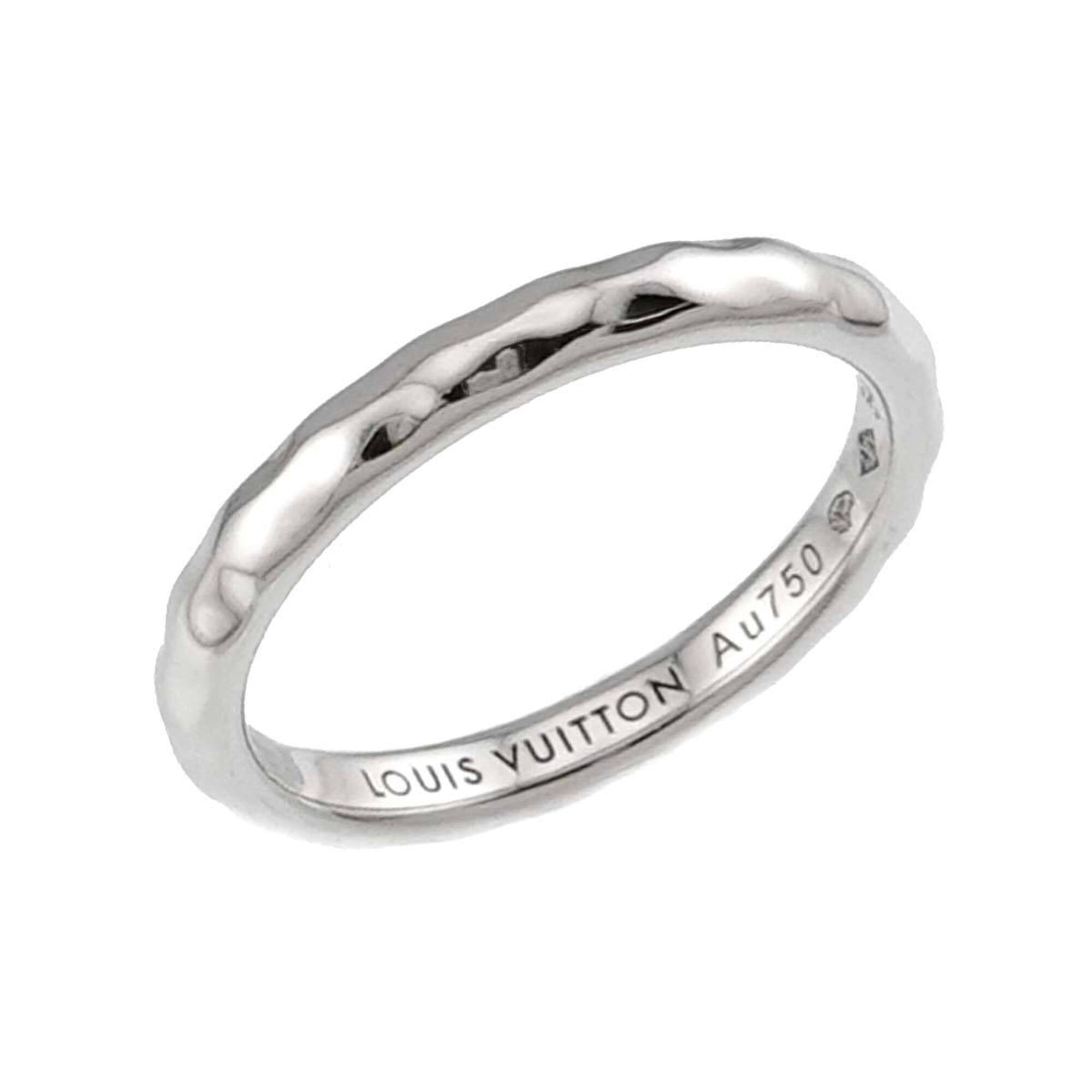 Louis Vuitton Alliance Monogram Infini #54 Ring, 18K White Gold (750) — Like New