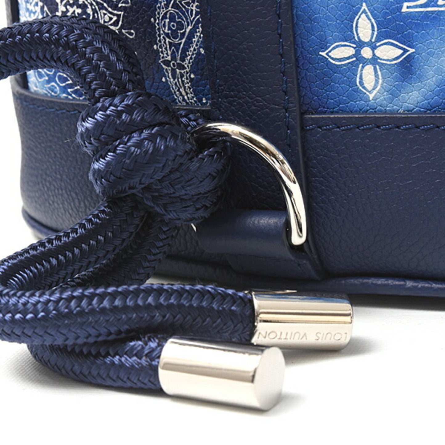 Louis Vuitton Men's and Women's Monogram Bandana Randonne PM Backpack Blue M20562