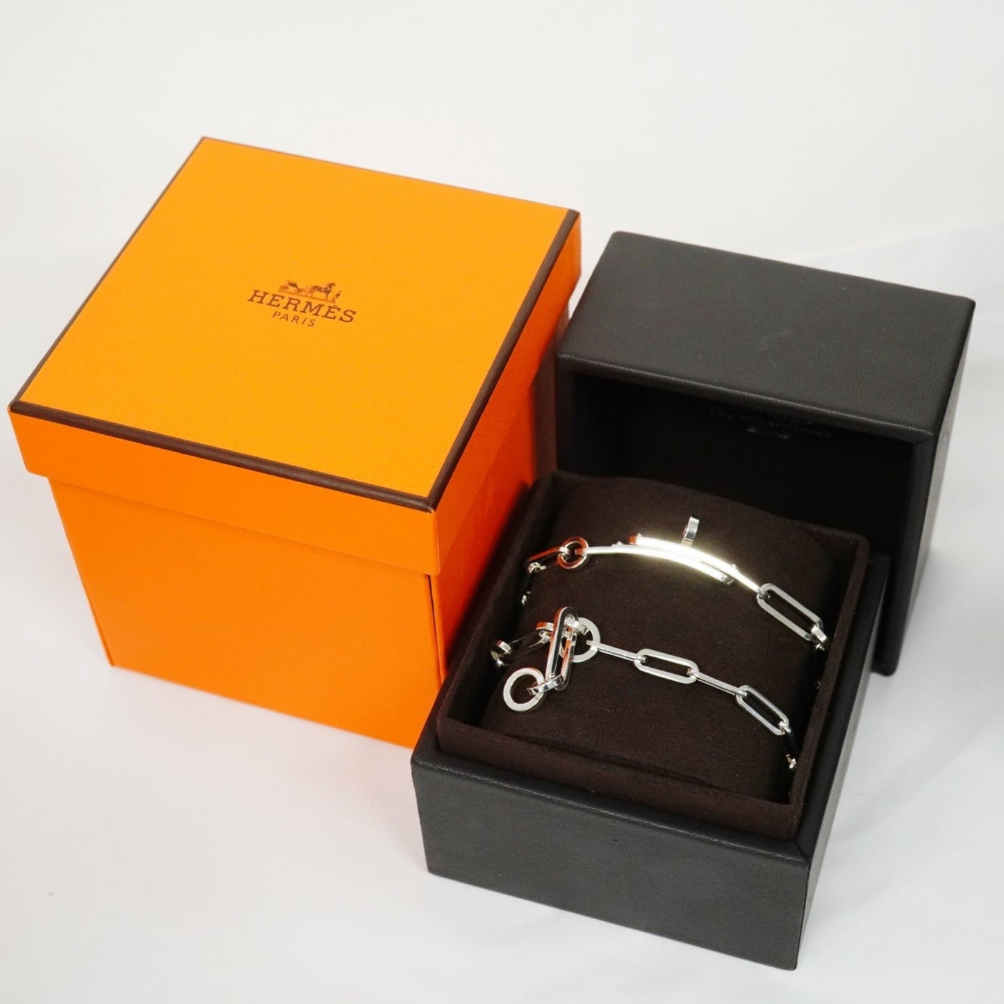 Hermes Hermès Kelly Chaine Double Tour Bracelet in 925 Sterling Silver for Men and Women