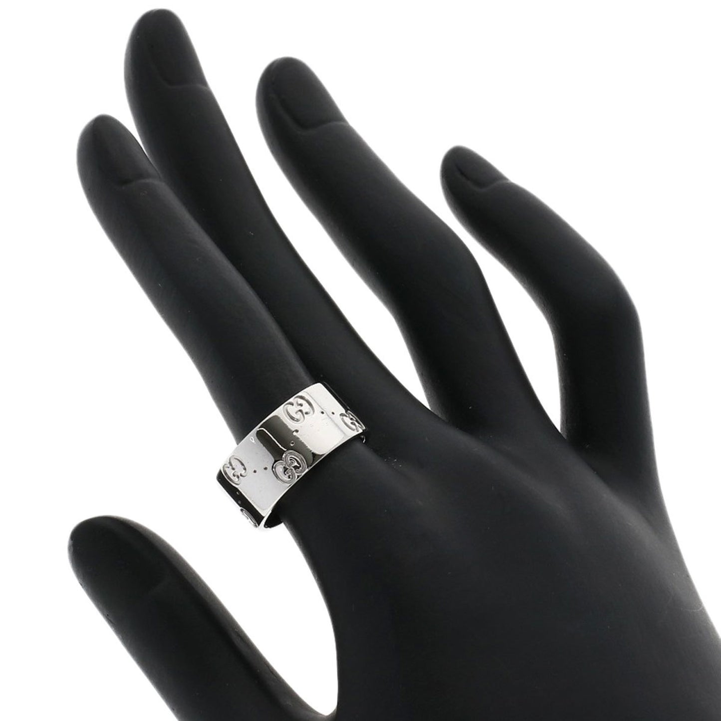 Gucci Icon Wide #15 Ring in 18K White Gold for Women