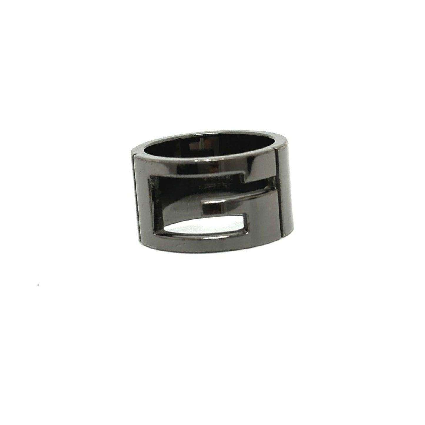 GUCCI Gucci Branded Ring G Accessories Fashion Small Items Rings Metal Women's Black Silver