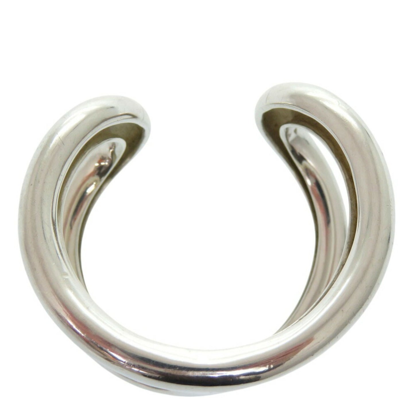 Hermes OSMOSE Bracelet Cuff Bangle SV925 Silver 0181HERMES